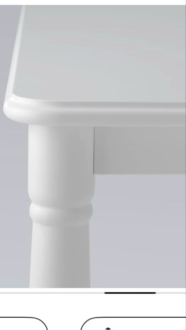 美品　IKEAダンデリード　ホワイトダイニングテーブル