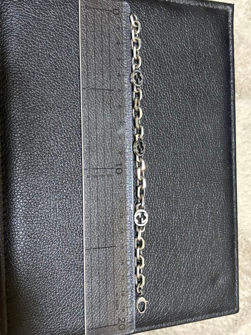 グッチ インターロッキング　チェーン ブレスレット　18号　約20cm