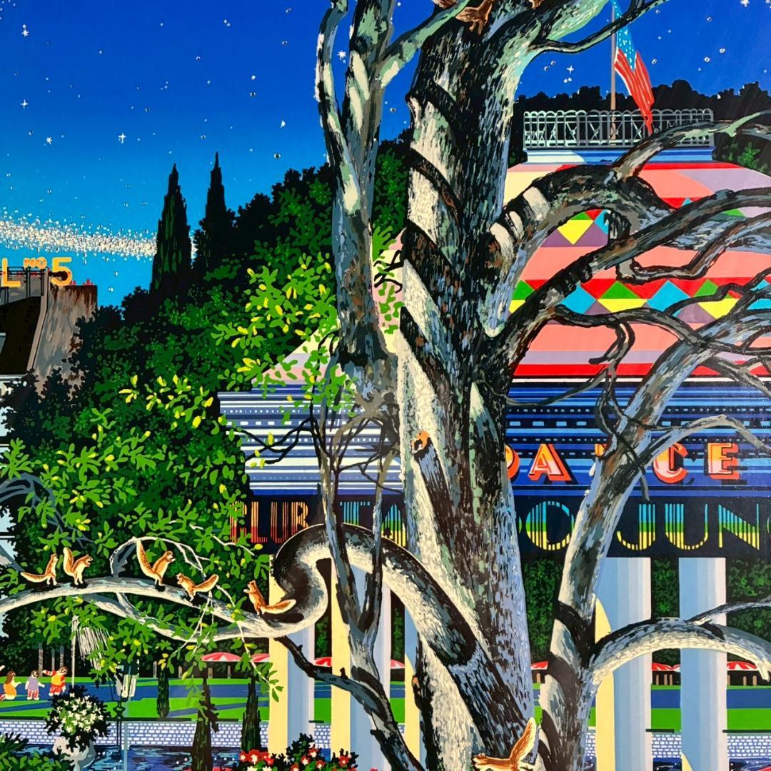 美品 ヒロ・ヤマガタ「イブニングパーティー」シルクスクリーン 大作