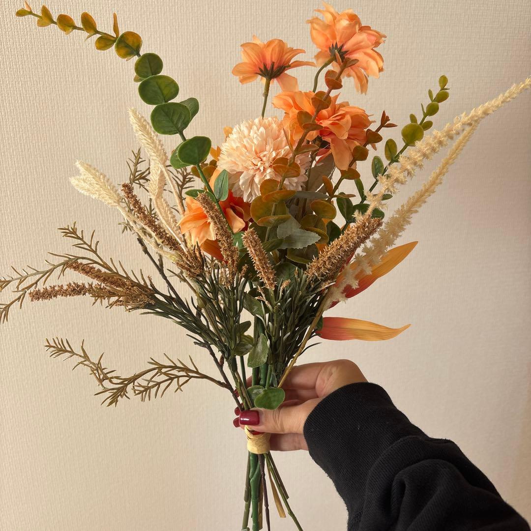 ウェディングドレス 黒・造花ブーケセット┃ロケーション撮影┃前撮りセット