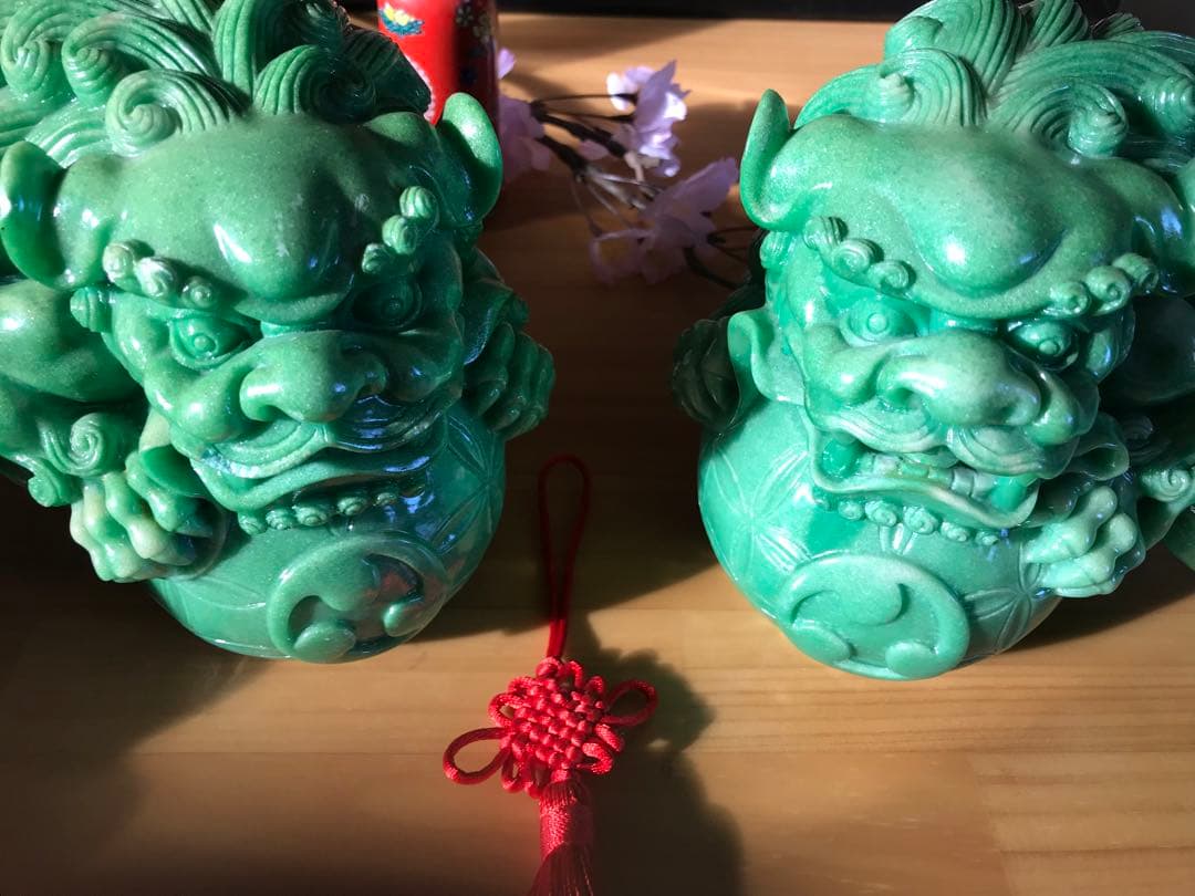 大サイズ 運気上昇！縁起物！沖縄夫婦獅子