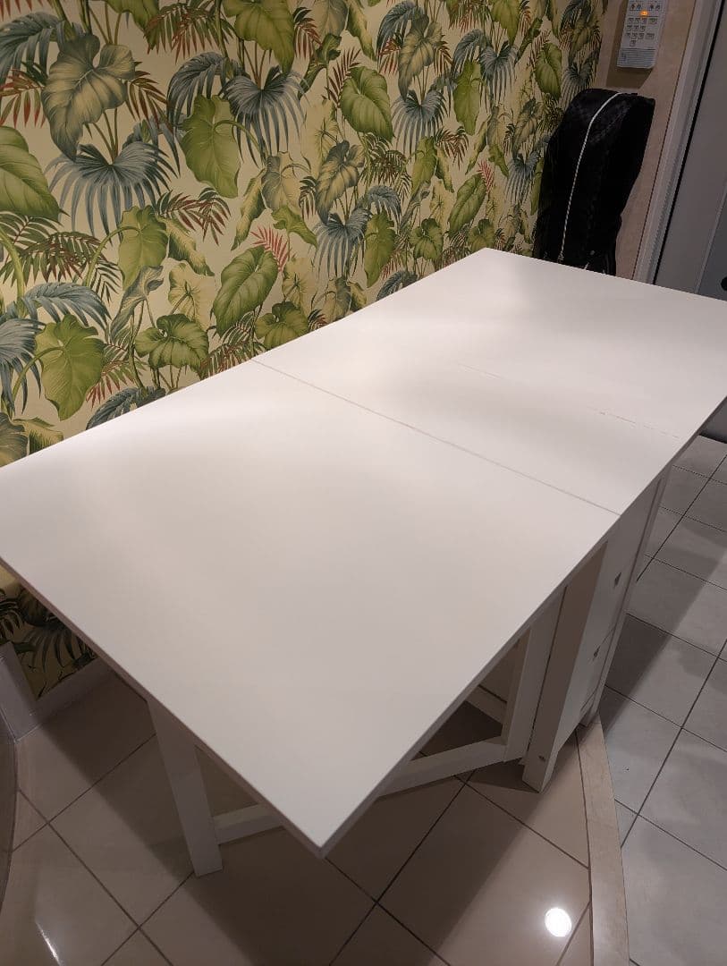 IKEA NORDEN イケア ノールデン ゲートレッグ 折り畳みテーブル 白