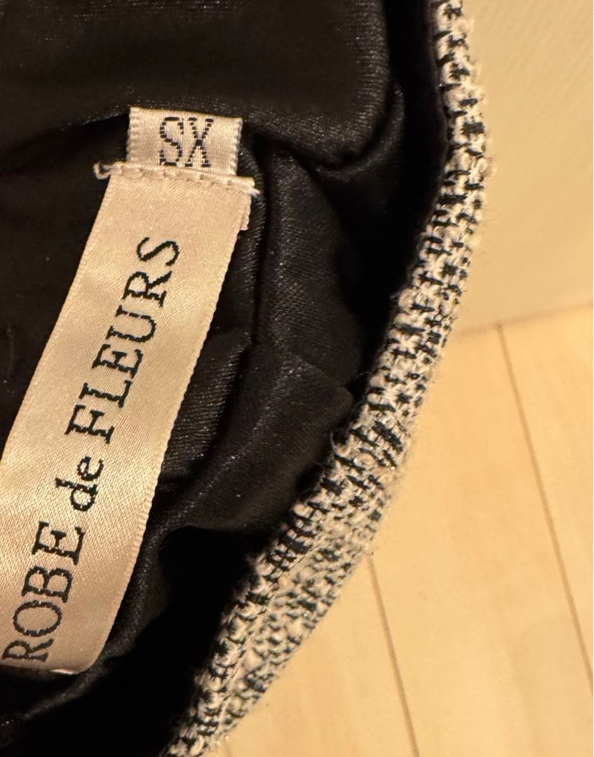 【ぴよ子】ニットツイードオフショルセットアップタイトミニドレス