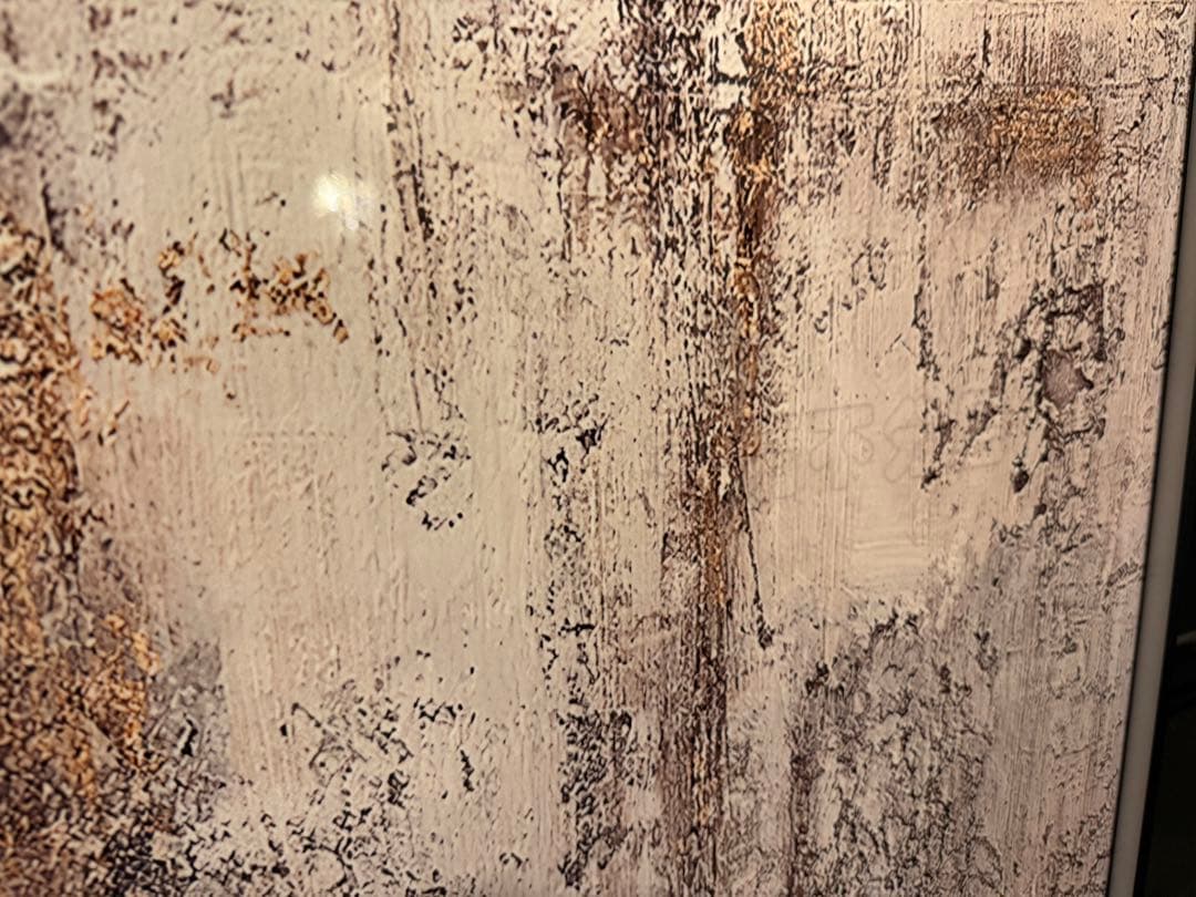 訳あり※特大抽象画 120*80cm ベージュとブラウン大きい　おしゃれ　モダン