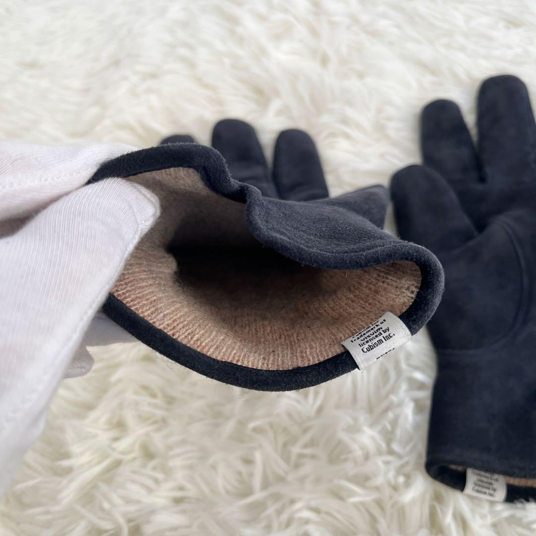 VISVIMヴィズヴィムGLOVE カシミア x スウェード製グローブ 手袋