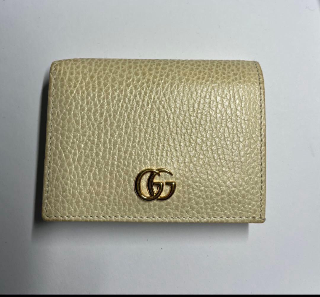 GUCCI GGマーモント 二つ折り財布