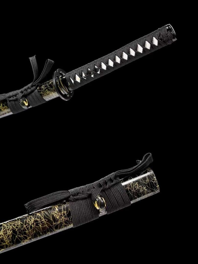 【金糸武蔵】古兵器 武具 刀装具 日本刀　模造刀 居合刀 武士道 鑑賞用 美術刀