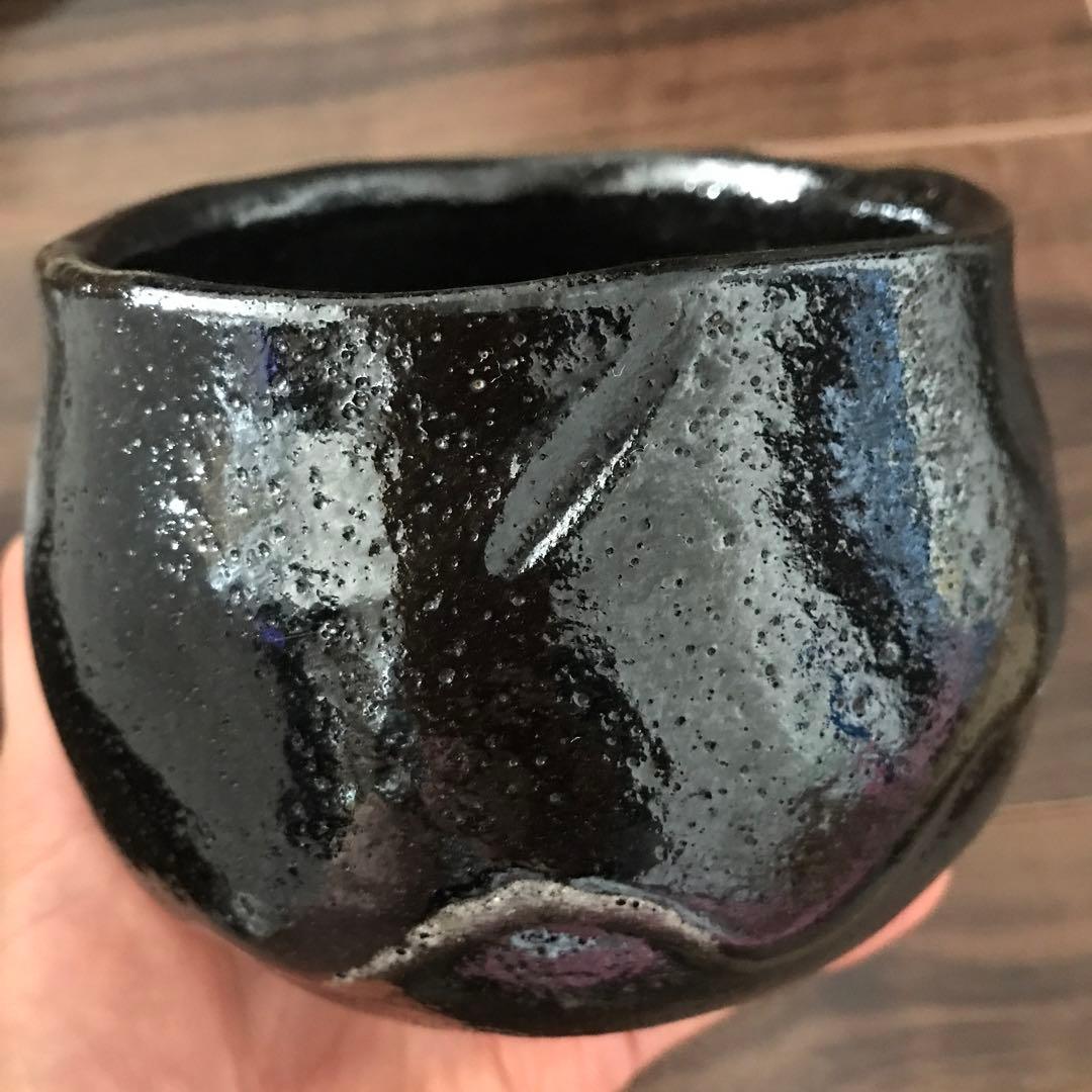 別作九代大樋長左衛門造 箱裏鵬雲斎書付 黒 銘「雪」