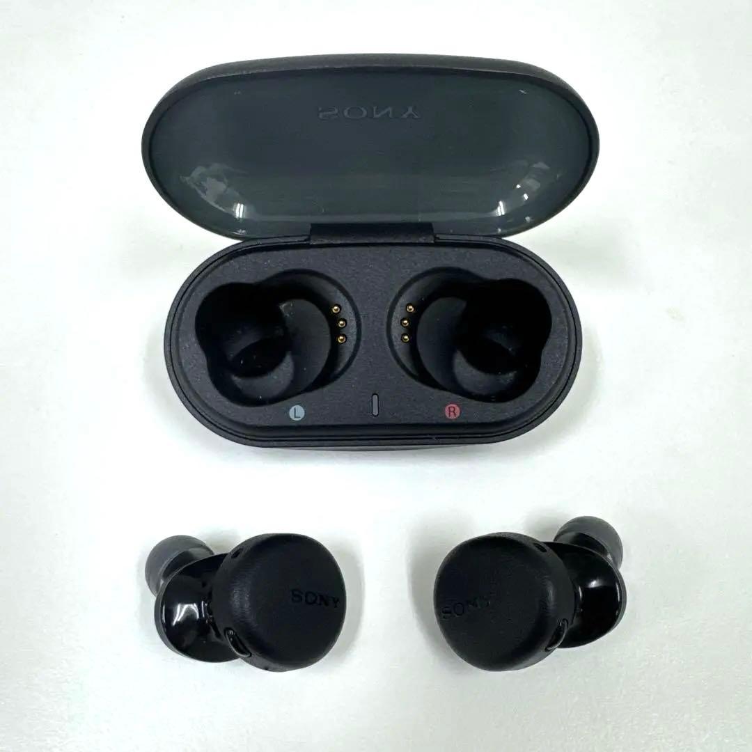 SONY ワイヤレスイヤホン WF-XB700 ブラック 充電ケース付 - メルカリ
