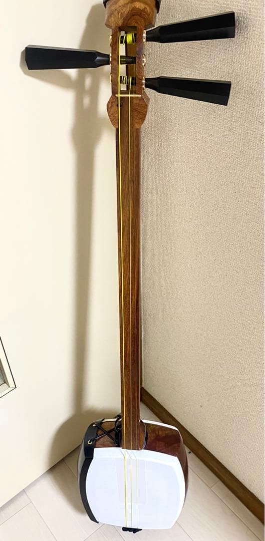 三味線本体 木製 ケース付き 三味線本体 木製 3本の弦 専用ケース付き 楽天