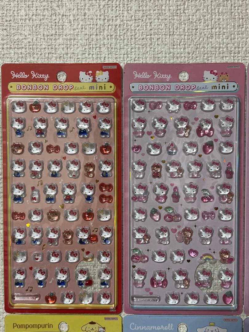 【正規品】 サンリオ ボンボンドロップシールミニ 8種 コンプ