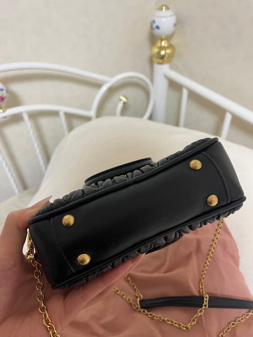 レイ アルカディ マテラッセレザー ミニバッグ