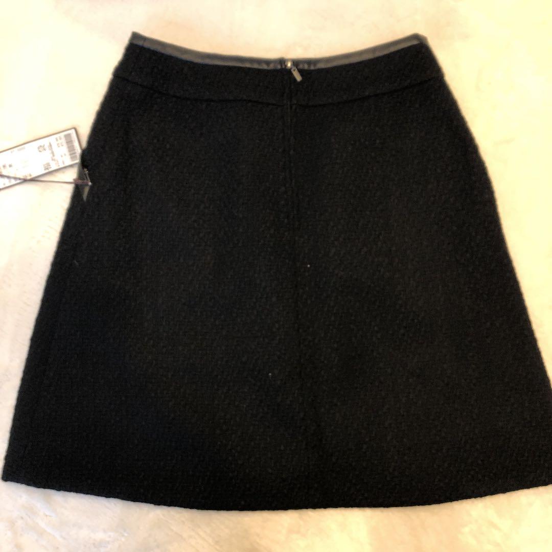 新品未使用タグ付! フォクシー　ツイード　スカート　黒　38