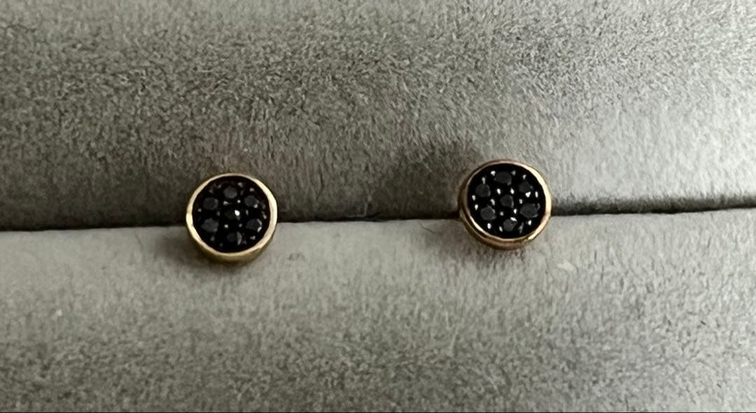 ete K10YG ブリリアント ダイヤモンド ピアス