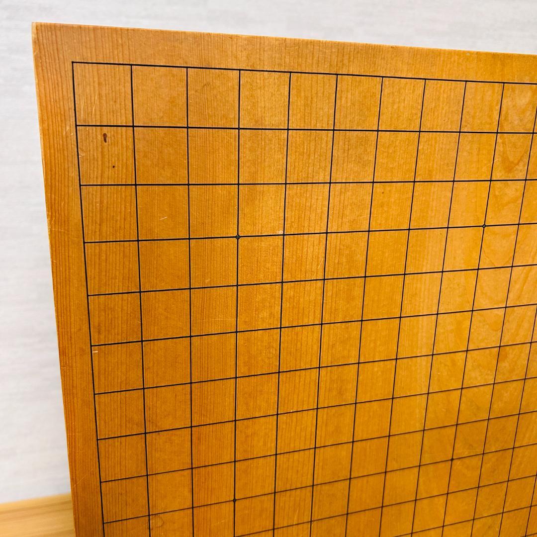 【本榧】脚付碁盤 板目 木裏 囲碁 ヘソ有り 19路盤 6寸
