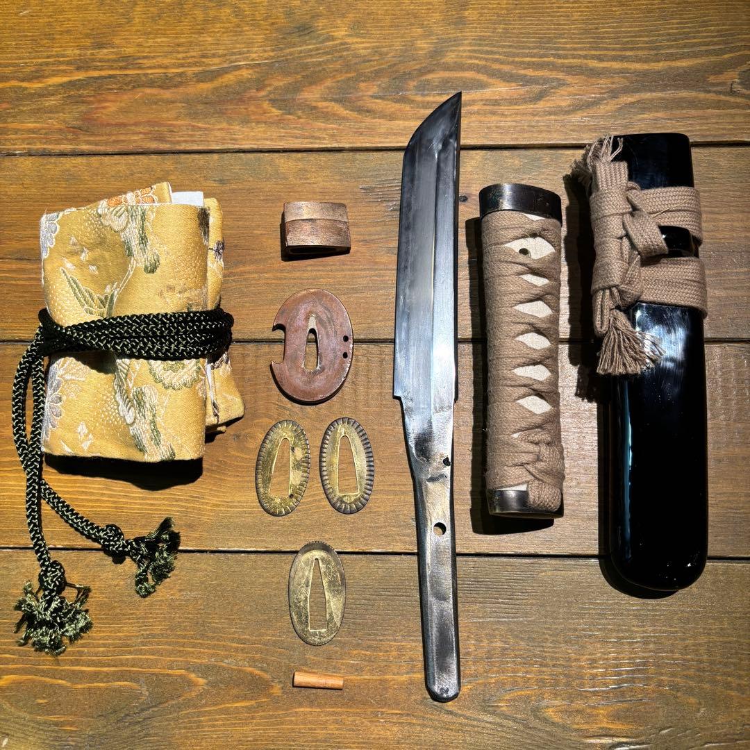 日本刀残欠クラフトナイフNo.78 播磨大掾藤原重高 拵え