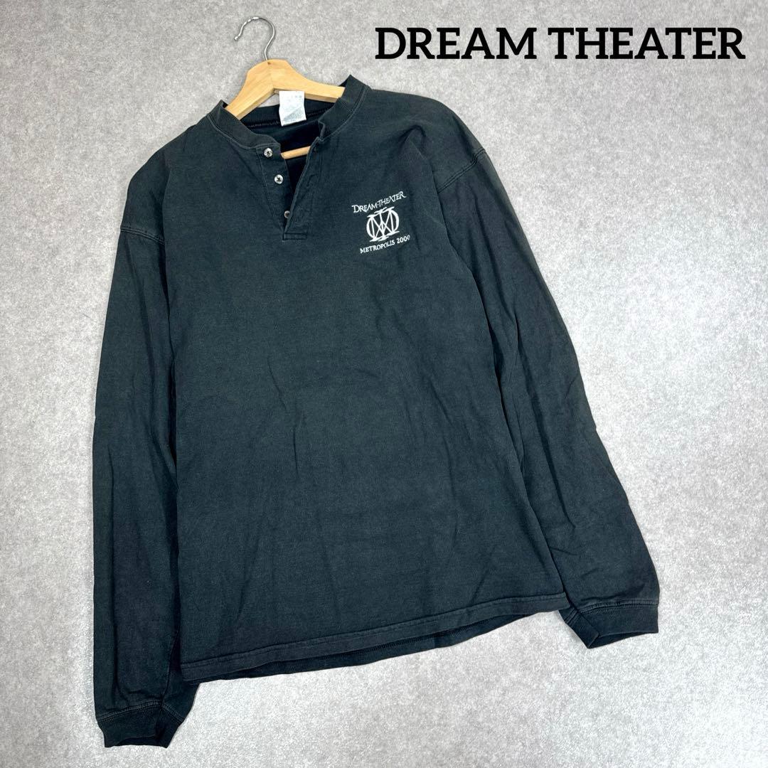 希少 00s DREAM THEATER ヴィンテージ ヘンリーネック バンT ヘンリーネックTシャツ FN-TSH-003 | THE FLAT HEAD
