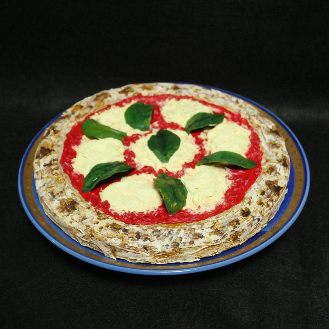 油絵 油彩 油彩画 絵 絵画 円形【ピザ】