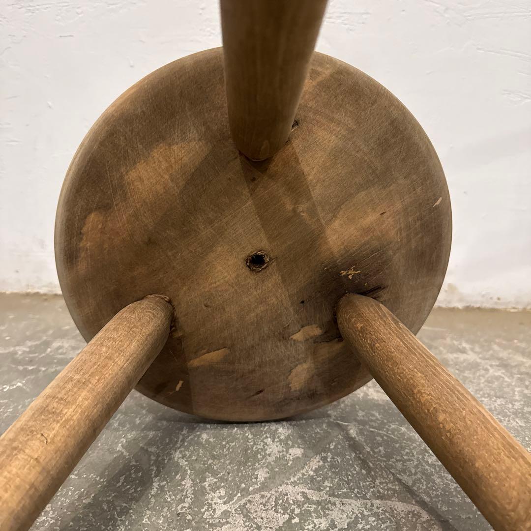 ヴィンテージ ラウンド スツール サイドテーブル 剥離