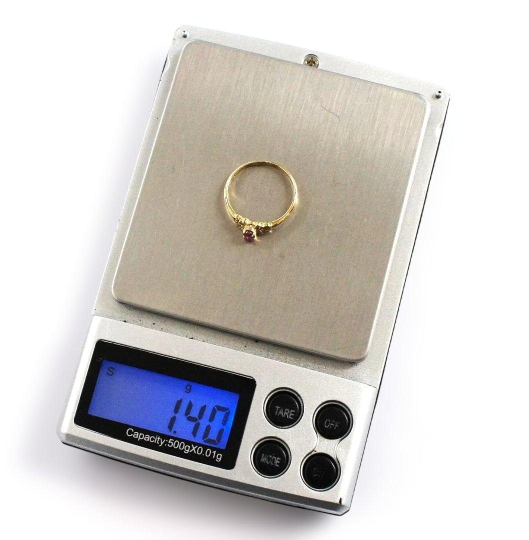 K18 ルビー ダイヤモンド リング サイズ10.5号