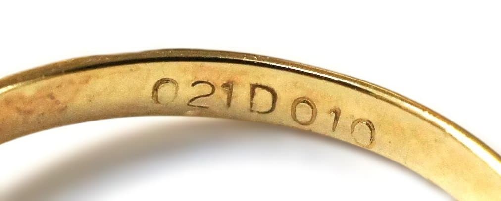 K18 ルビー ダイヤモンド リング サイズ10.5号