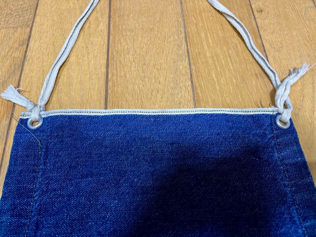50s 60s ビンテージデニムエプロン　上下　耳付き　vintage