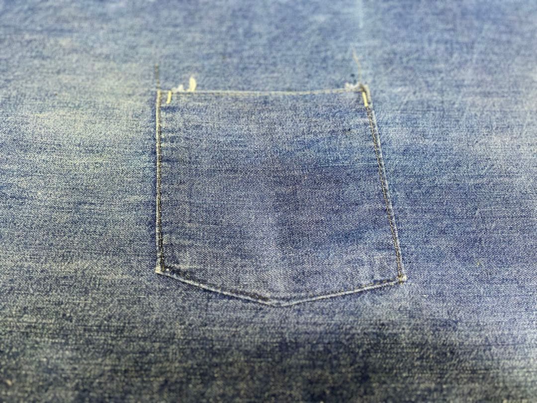 50s 60s ビンテージデニムエプロン　上下　耳付き　vintage