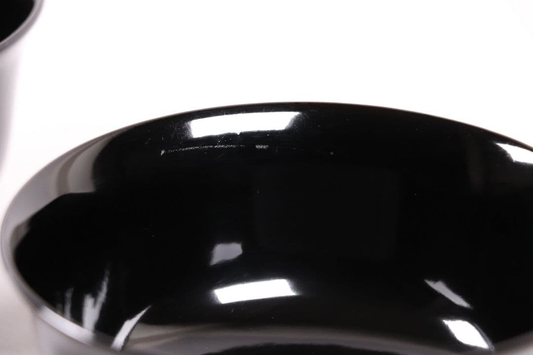 木製漆器 菊花蒔絵 黒塗 椀 五客 漆芸 茶懐石 会席道具 草花【MA286】