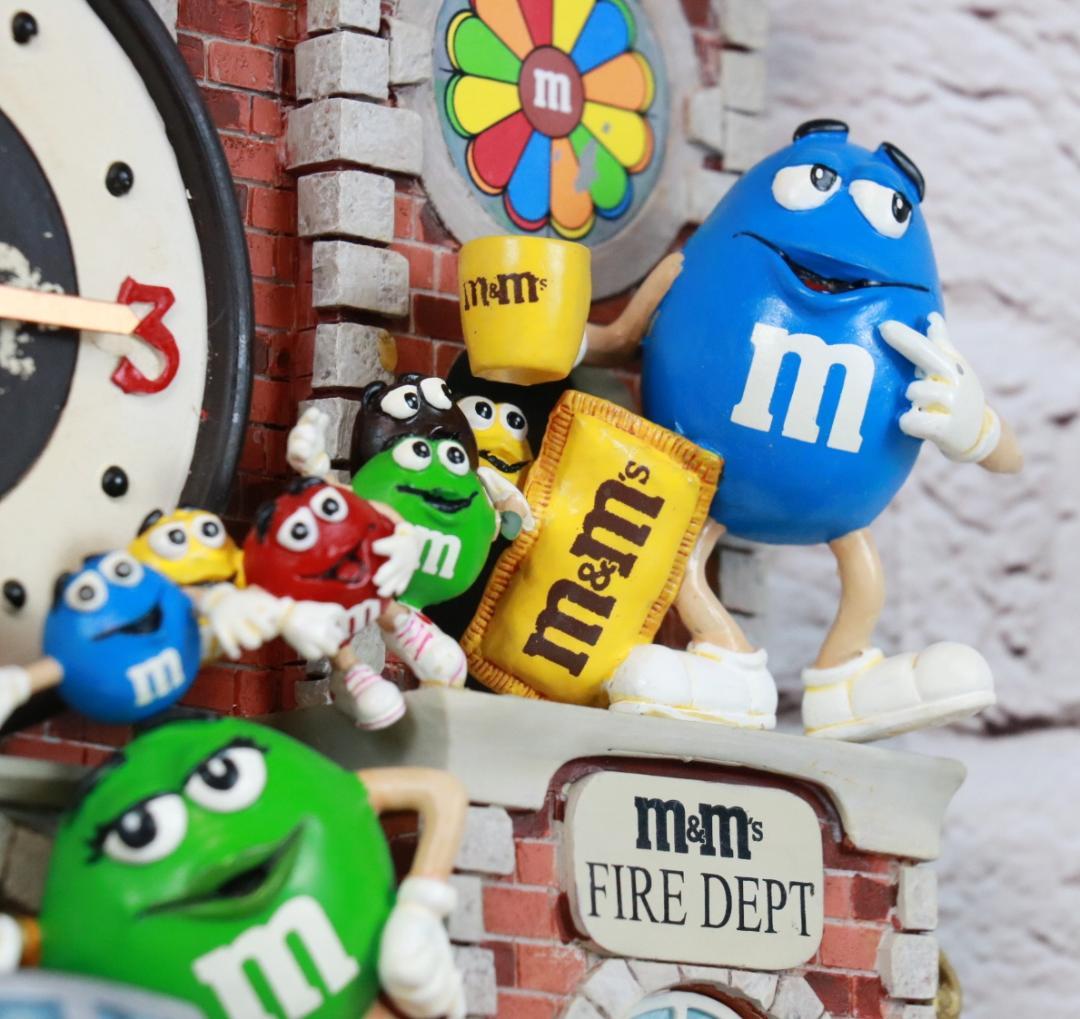 M&Ms ダンベリーミント　消防署　コレクターズウォールクロック　２００５年製