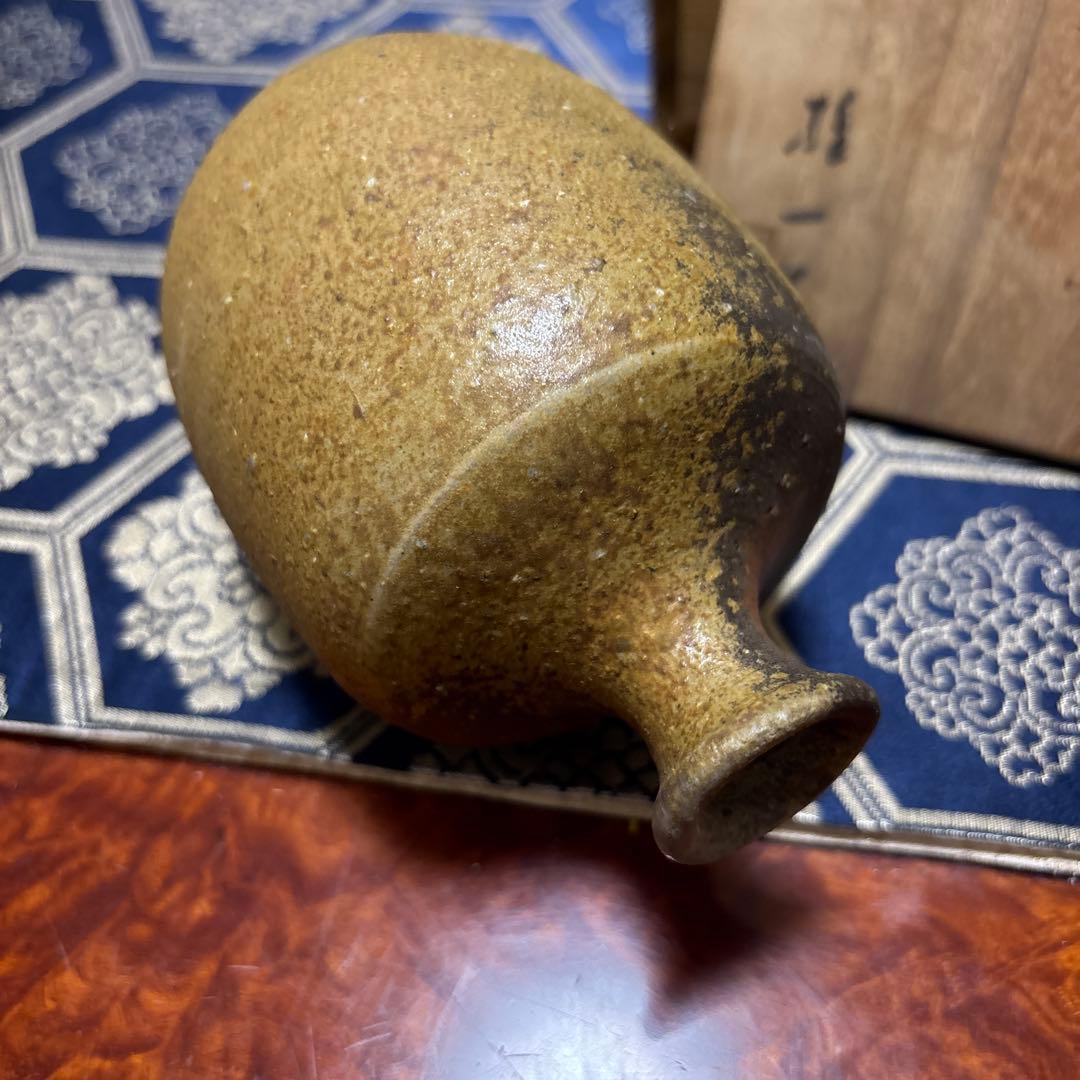 陶器花瓶と木箱セット