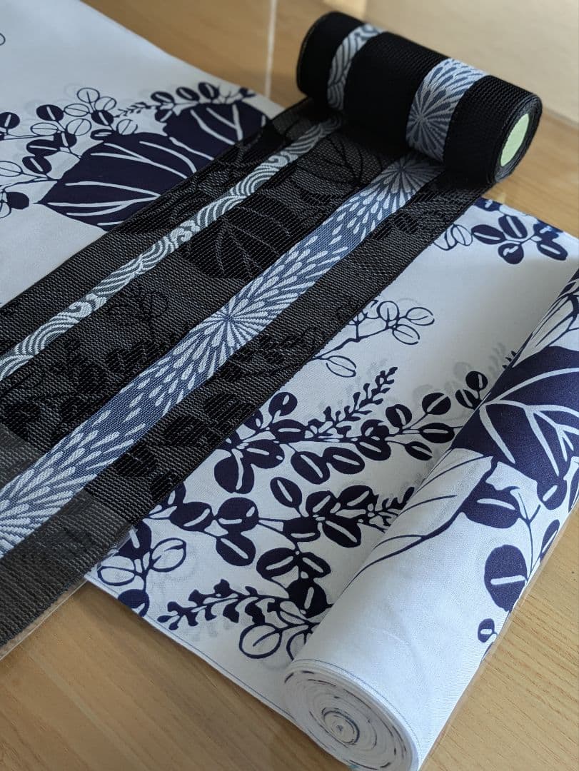 竺仙浴衣宮下真理子萩、本場筑前博多織四寸帯お仕立て代込み今期完売品