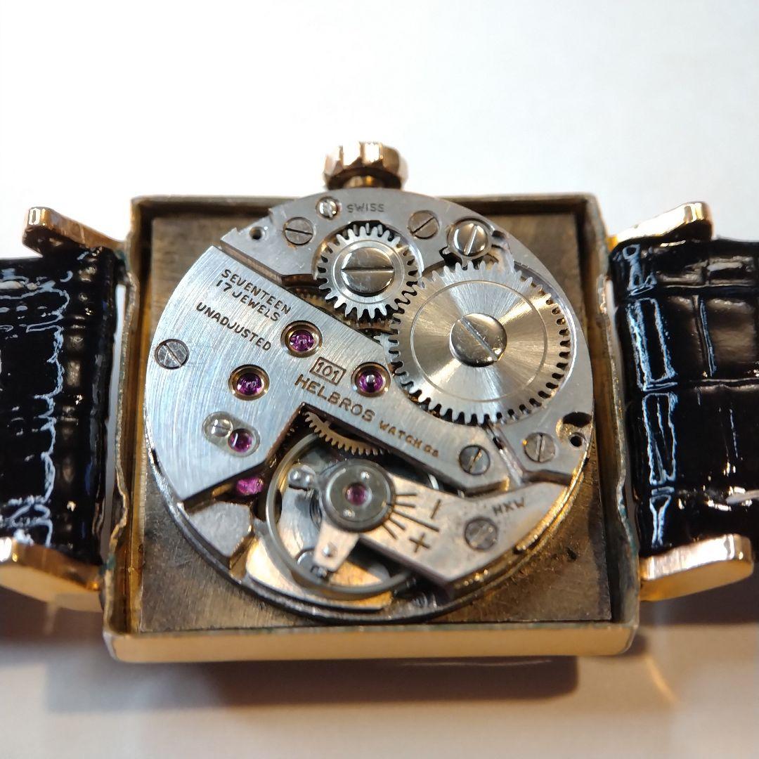 【1950s】 HELBROS スモセコ OH済 ヴィンテージ腕時計【訳あり品】