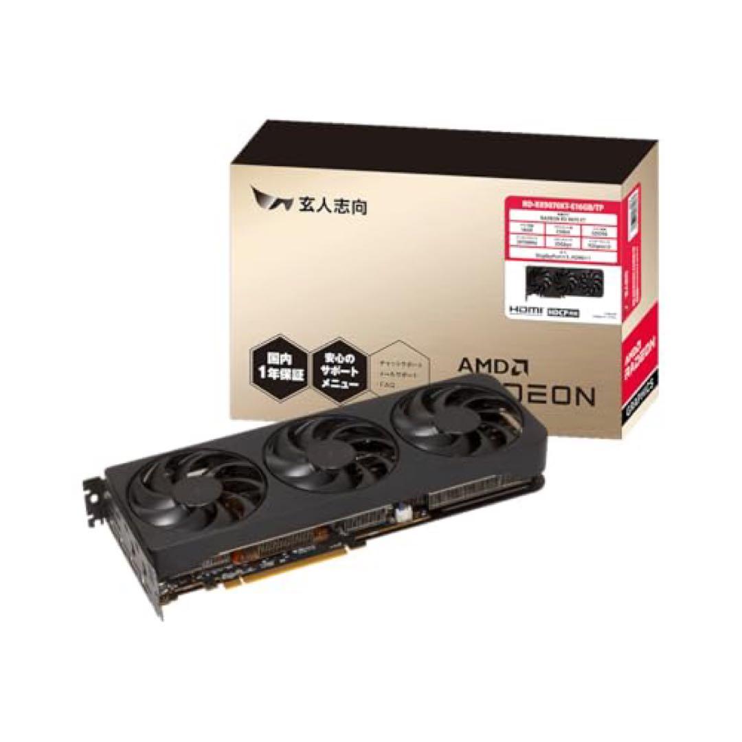 AMD RX9070 XT 玄人志向 RD-RX9070XT-E16GB/TP 楽天市場】玄人志向 Radeon RX9070XT 搭載 グラフィックボード GDDR6