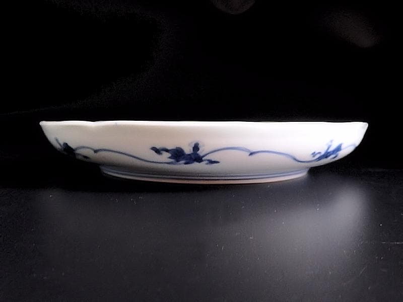 古伊万里 染付 朝顔の図 6寸皿 江戸中期 A889AS-BGp - メルカリ