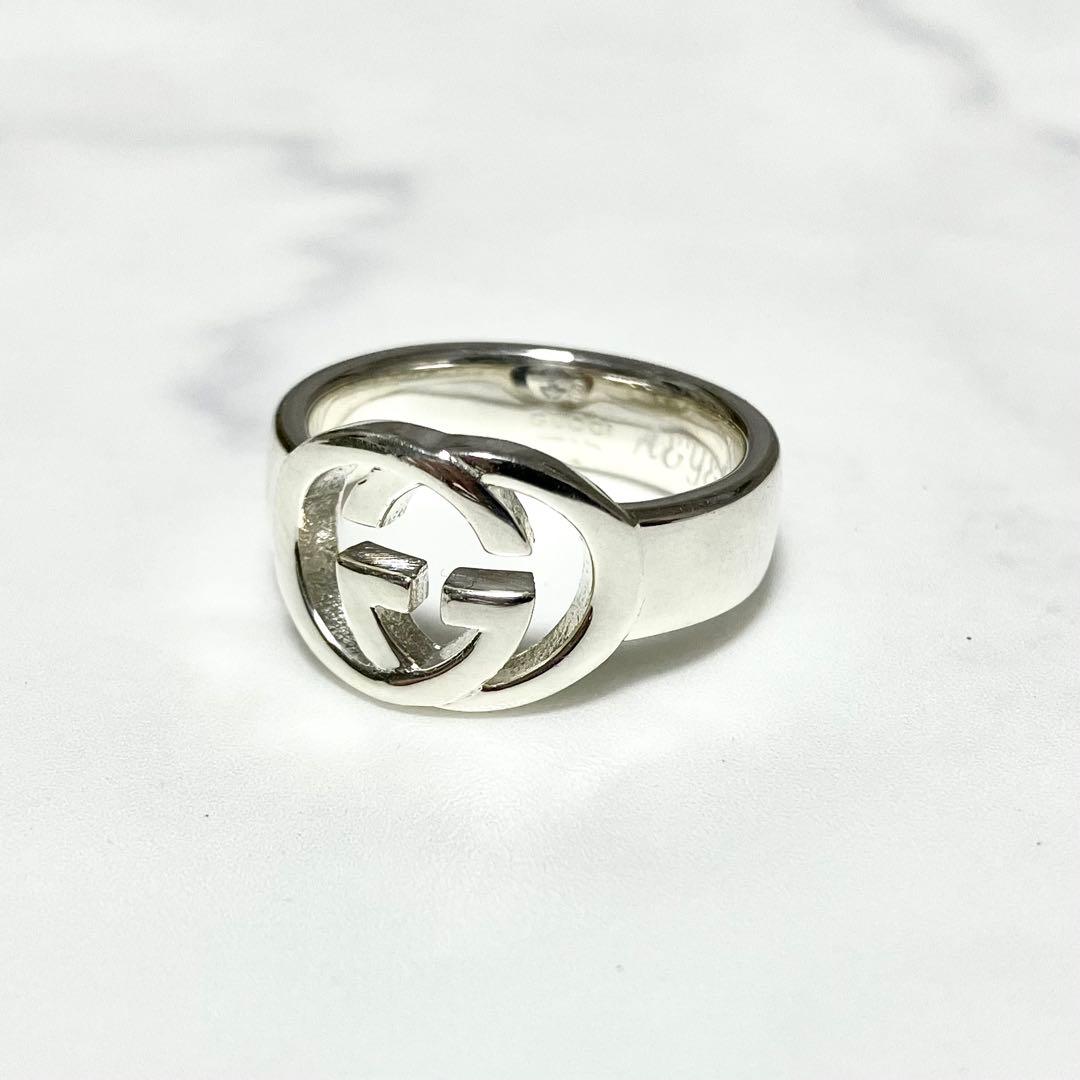 グッチ シルバーリング 925 GG インターロッキング 箱・袋・説明書付き
