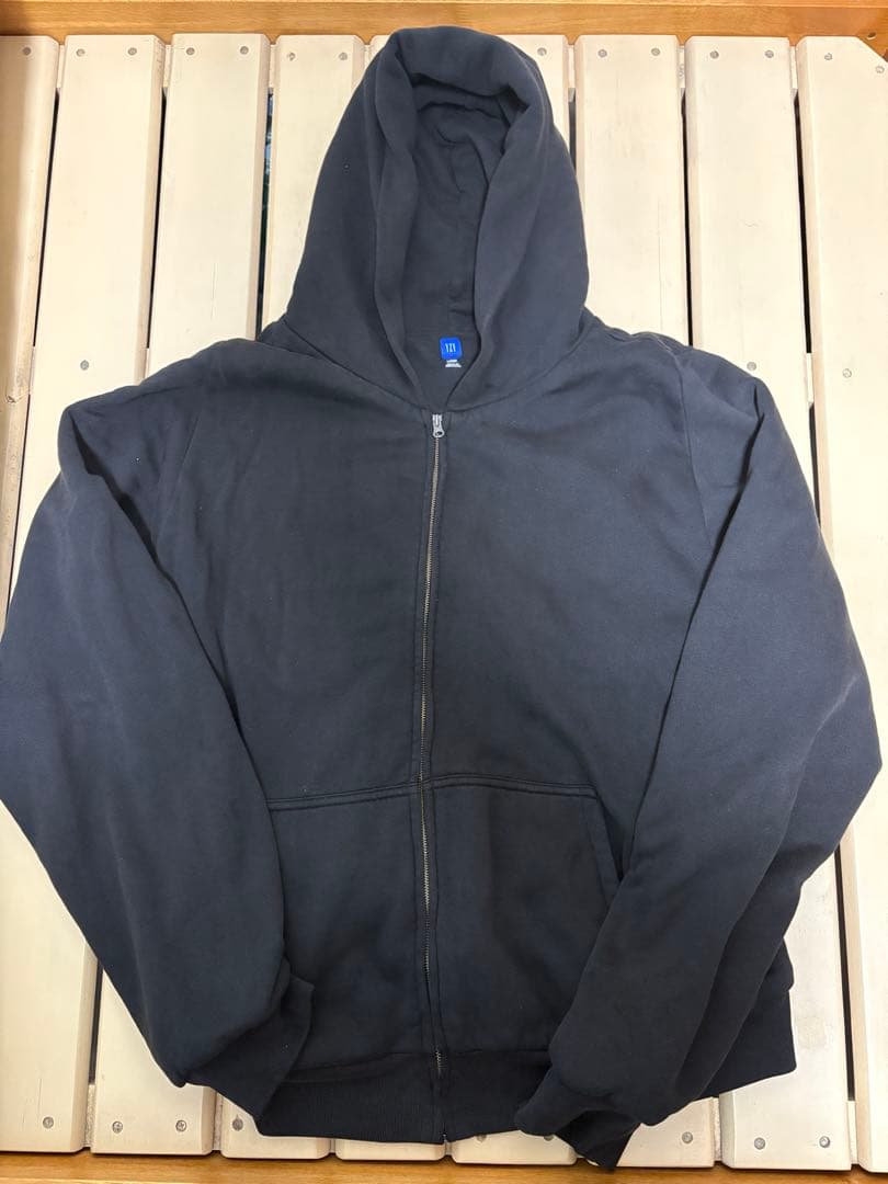 yeezy gap zip up hoodie フーディー　L ブラック