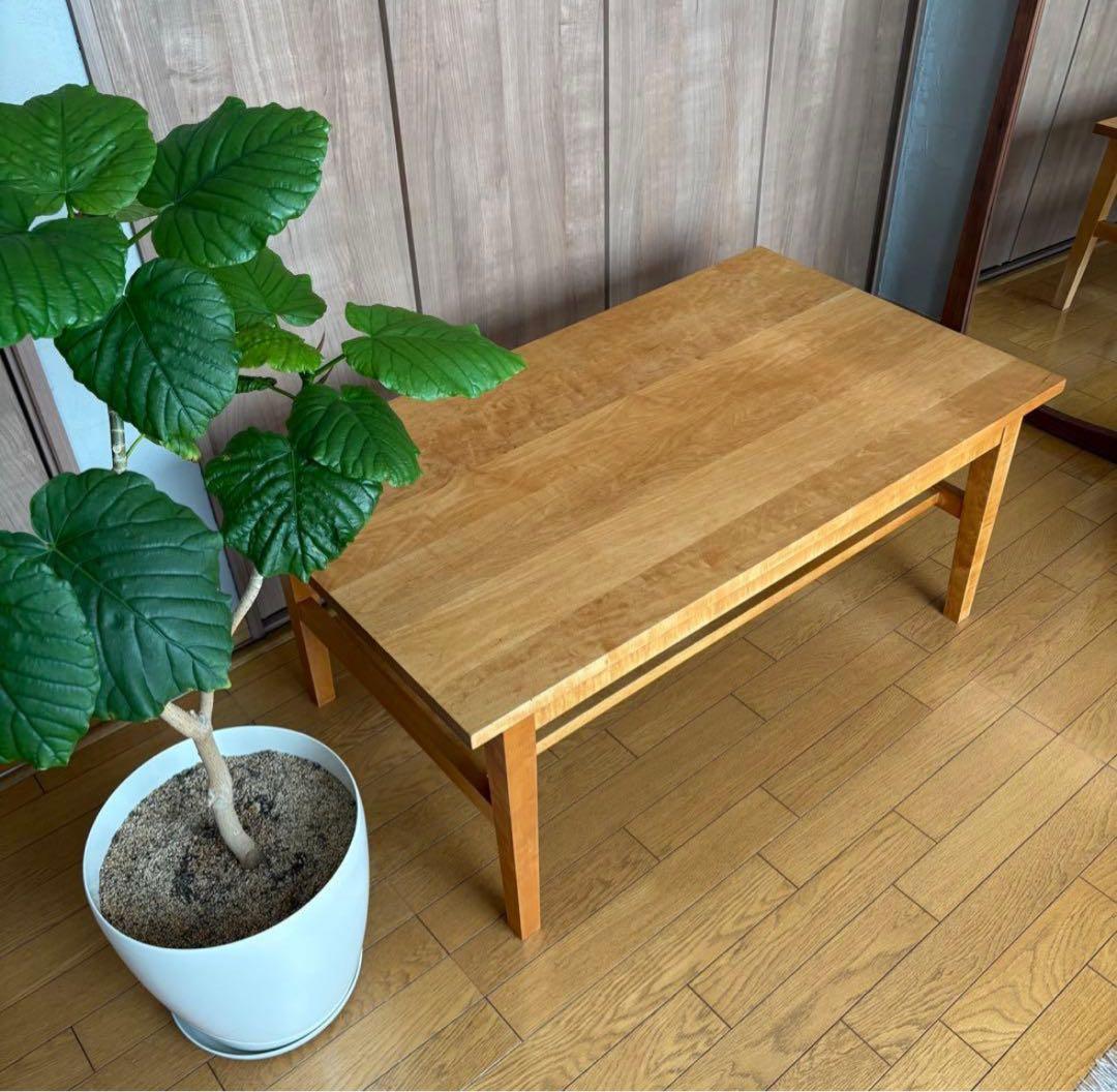 ふ*3様 北の住まい設計社　センターテーブル　ローテーブル　無垢　メイプル ふ*3様 北の住まい設計社 センターテーブル ローテーブル 無垢 メイプル