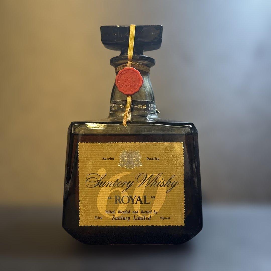 未開栓】サントリー ローヤル 60 ウイスキー特級 丸瓶 760ml 43% 未