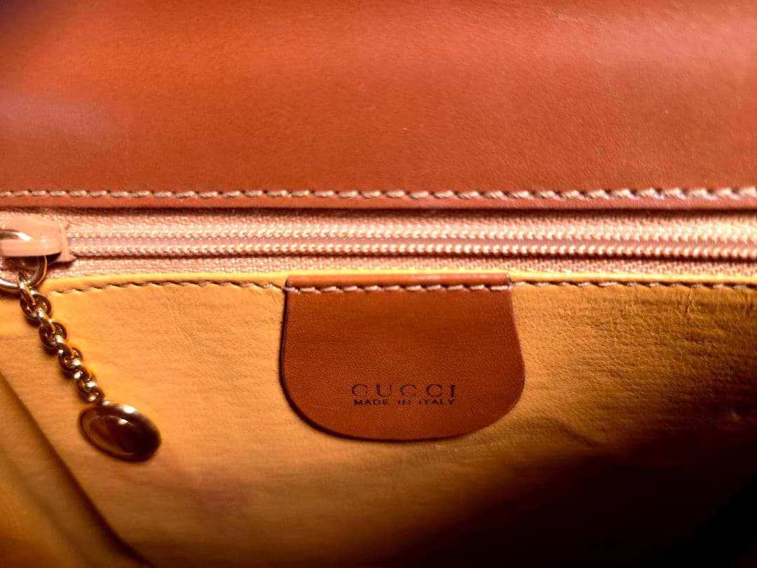 GUCCI ブラウン ハンドバッグ ゴールド金具 グッチ ショルダーバッグ