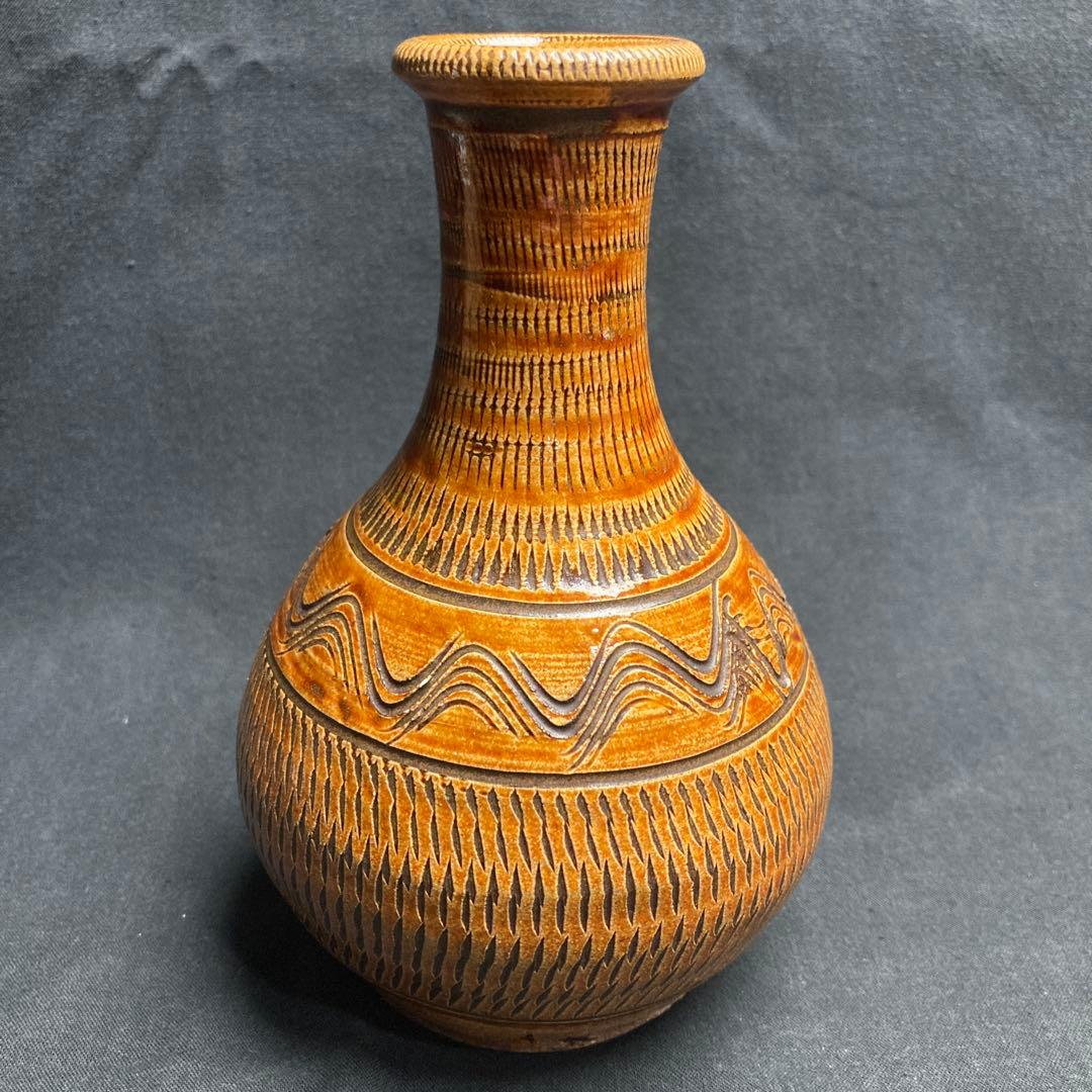 民藝 小鹿田焼 一輪挿 フラワーベース 柳宗悦 バーナード・リーチ