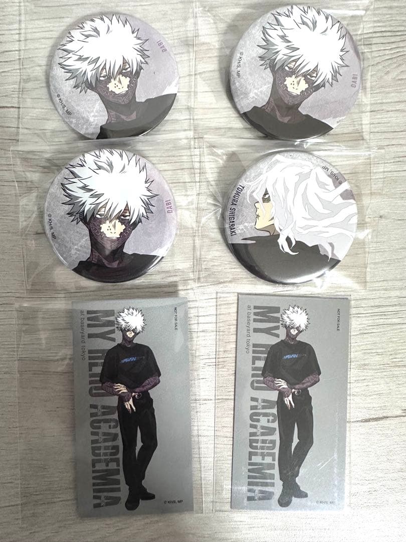 ヒロアカ 荼毘 死柄木 缶バッジ ベースヤードトーキョー 特典付き