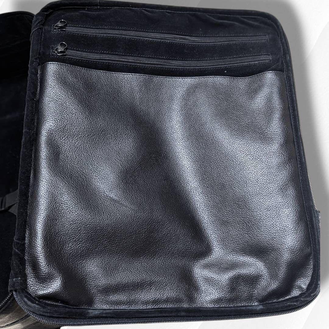 JRA認定・希少】オーストリッチ キャリーケース 高級レザー 黒 ビジネス