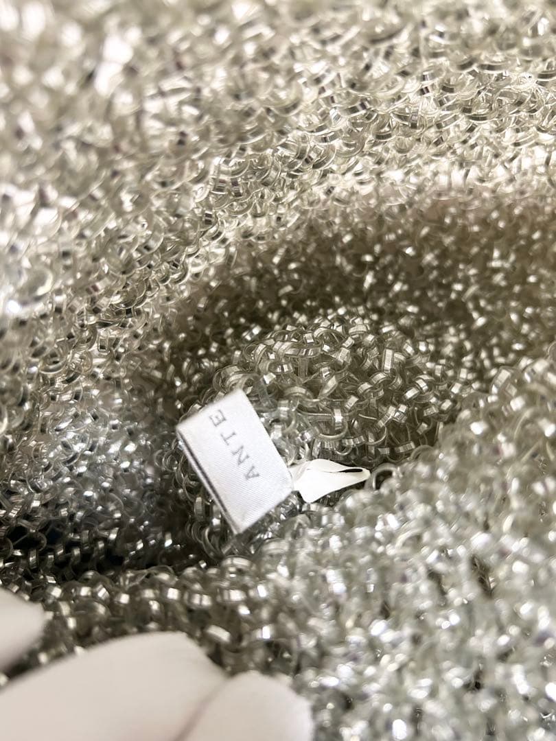 【美品】ANTEPRIMA アンテプリマ スクエア ワイヤーバッグ シルバー