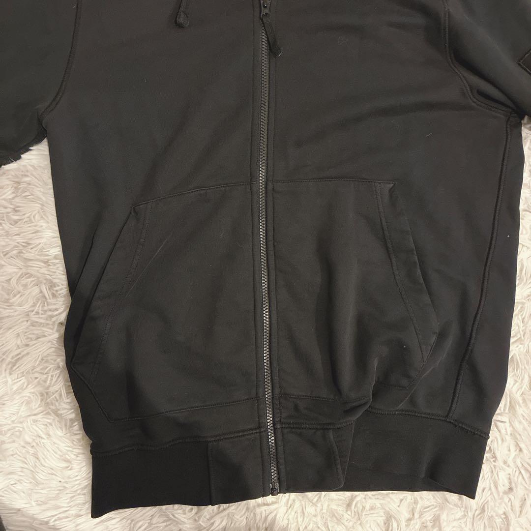 STONE  フルジップ パーカー 黒 L