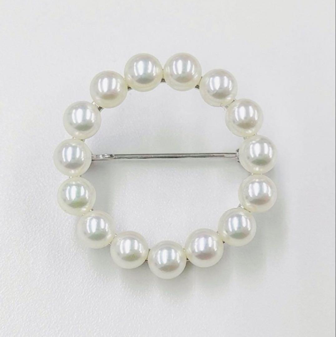 ミキモト 4.4mm サークル ベビーパール ブローチ 付属品セット
