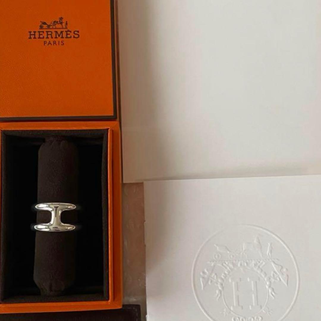 新品未使用品　HERMES オスモズPM56シルバーリング