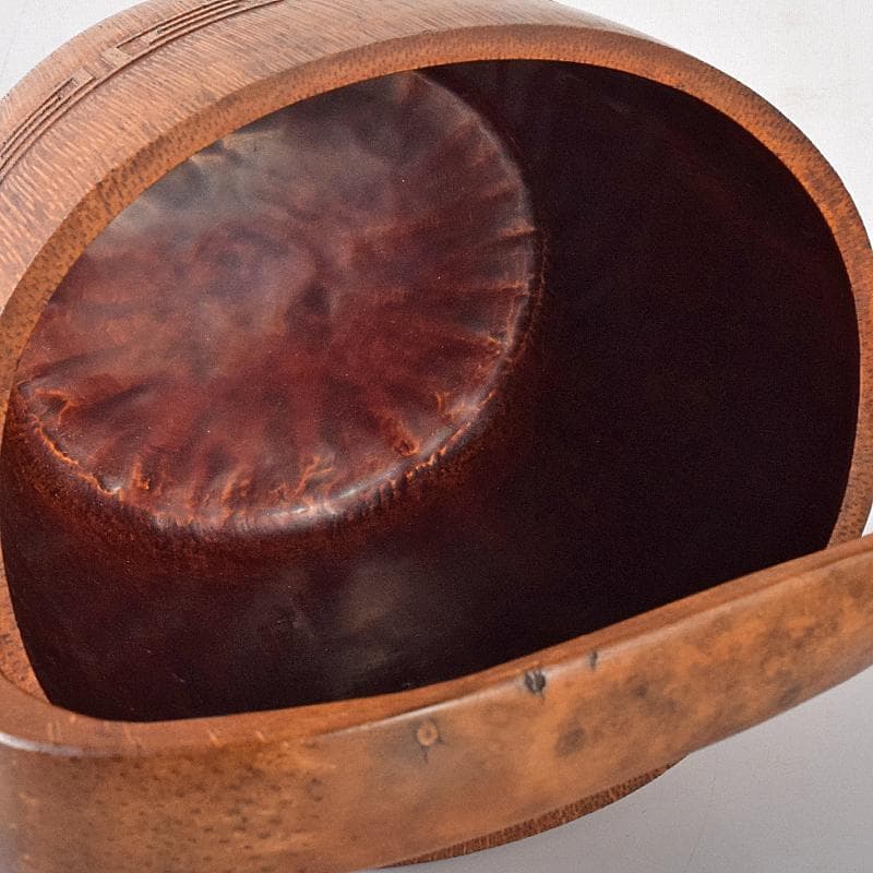 茶道具 中川竹仙作 竹根 持ち手付 抹茶器 茶碗など 六点一式 J R8300B