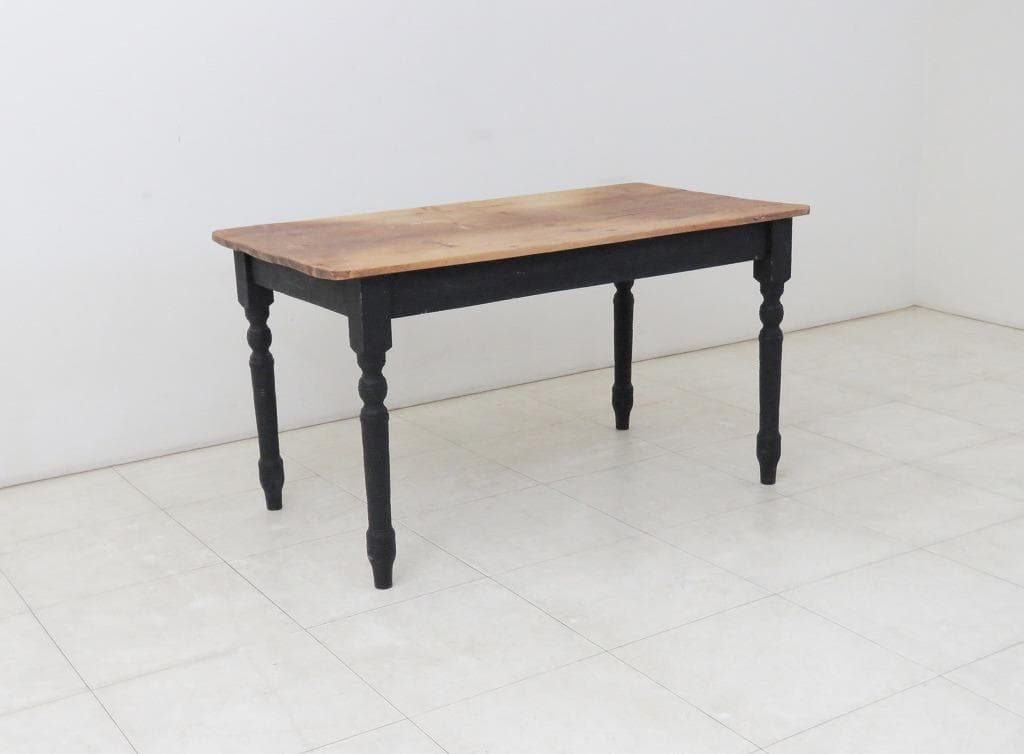 きつねっ子様 ヴィンテージ パイン材ダイニングテーブル シャビー検イギリスフラン