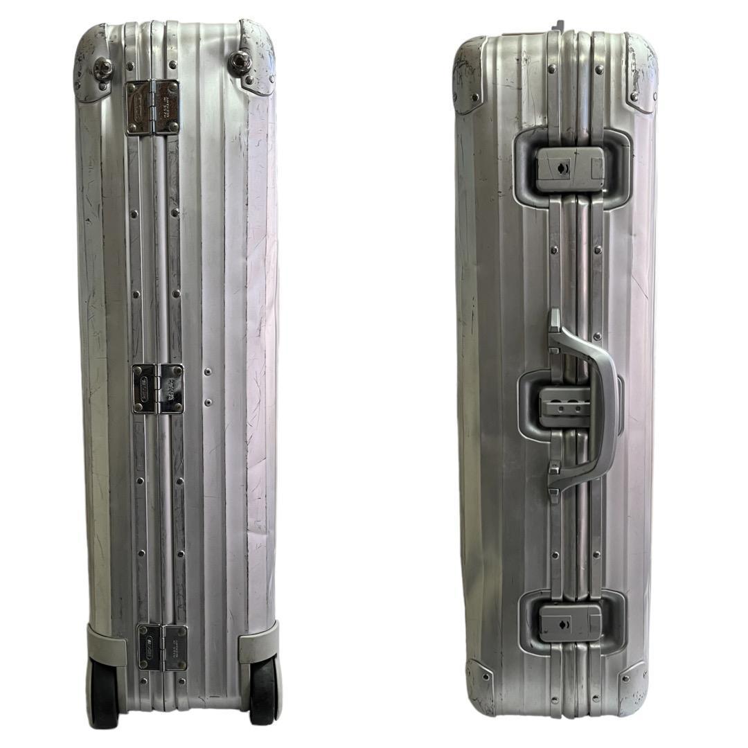 レトロ リモワ プルタブ サイドハンドル 2輪 72L キャリー アルミ