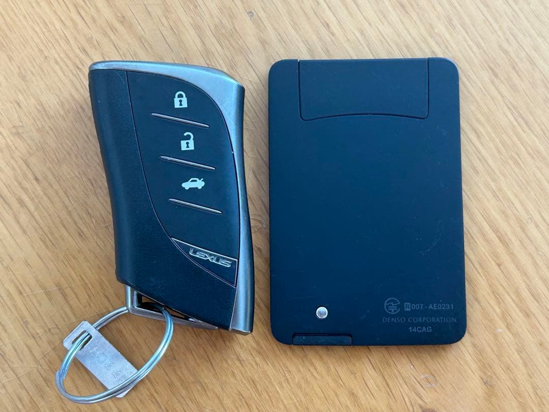 レクサススマートキー　カードキー